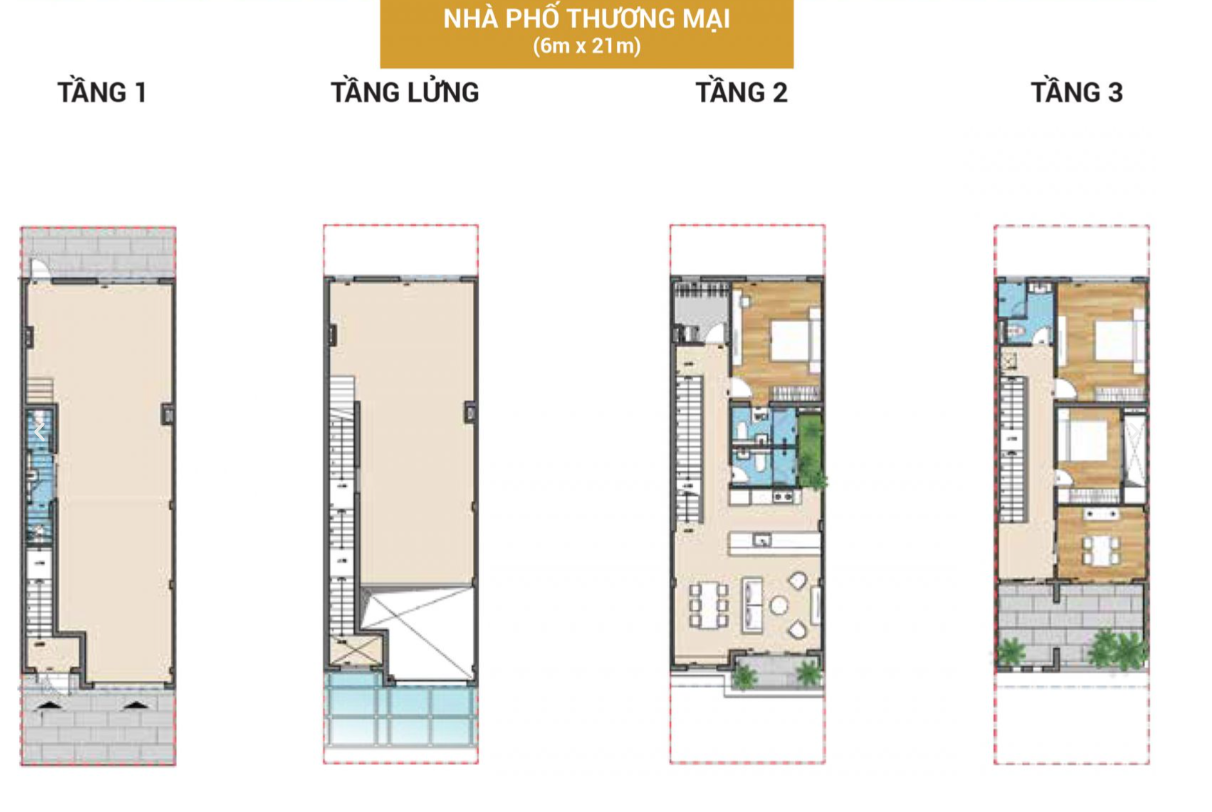 thiết kế Shophouse Senturia An Phú rất dễ sử dụng