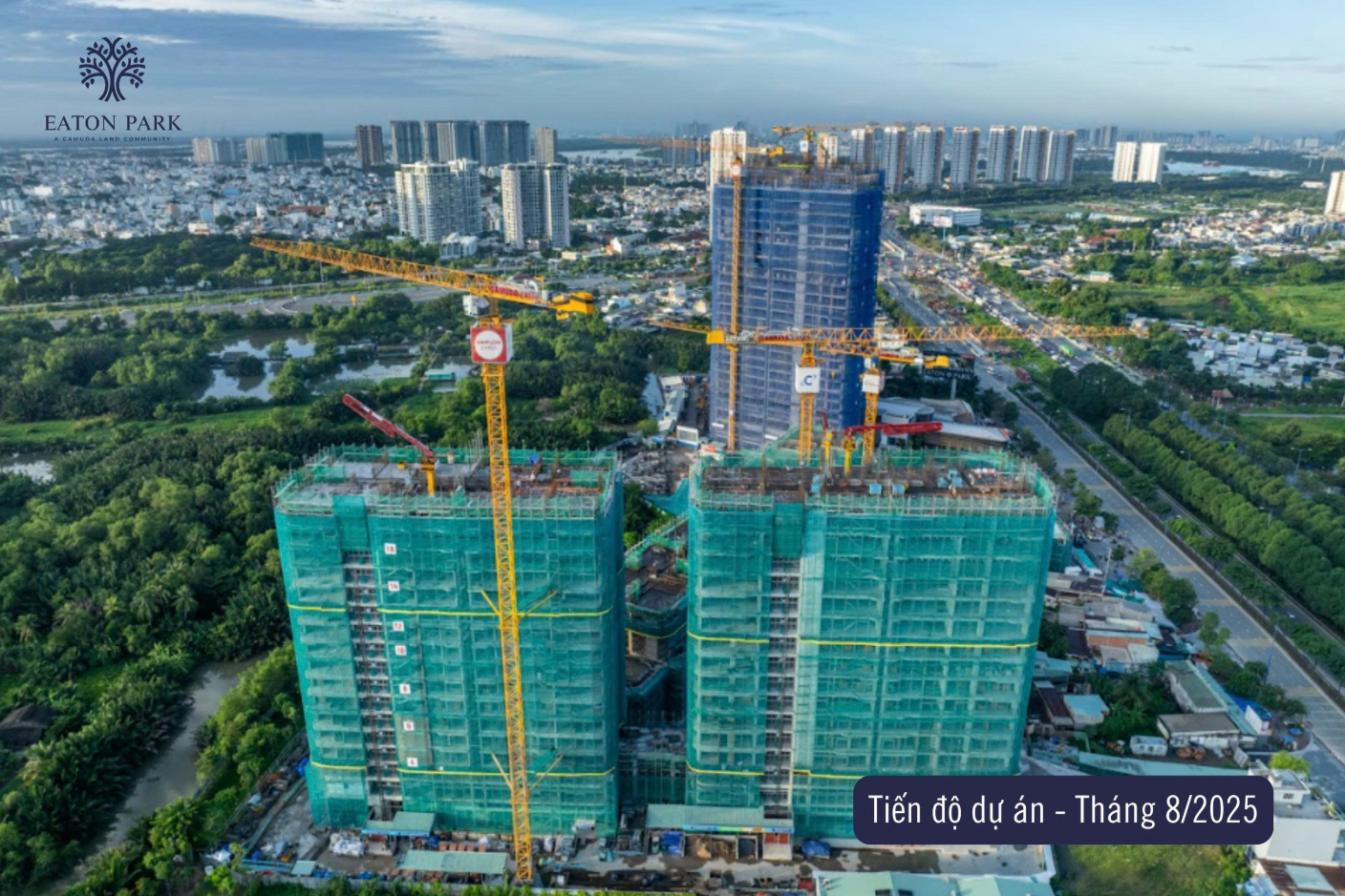 Cập nhật Tiến độ Tháp A1, A2 Eaton Park